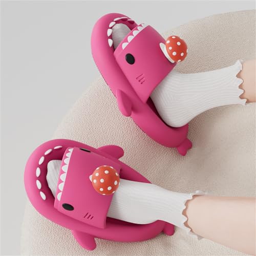 Mushroom Shark Slides, Unisex Shark Slides, Shark Slides Adult, Cloudy Shark Slides For Men And Women4