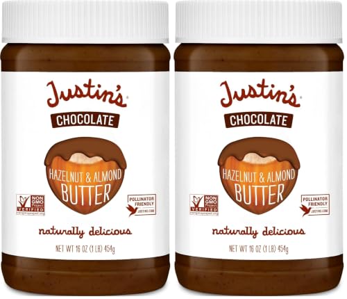 Justin's, Hazelnut Almond Butter Chocolate, 16 Ounce (Pack of 2)