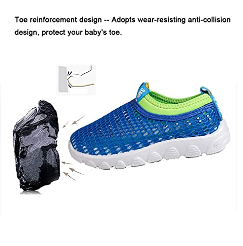 Cior Toddler Kids Water Shoes Breathable Mesh Running Sneakers Sandals For Boys Girls Running Pool Beach U120Stwx-Blue-33 #TOP2