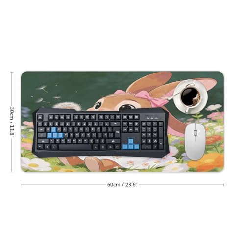 Bunny Floral Carnival Desk Pad Large Oficina 30x60cm miniatura 2