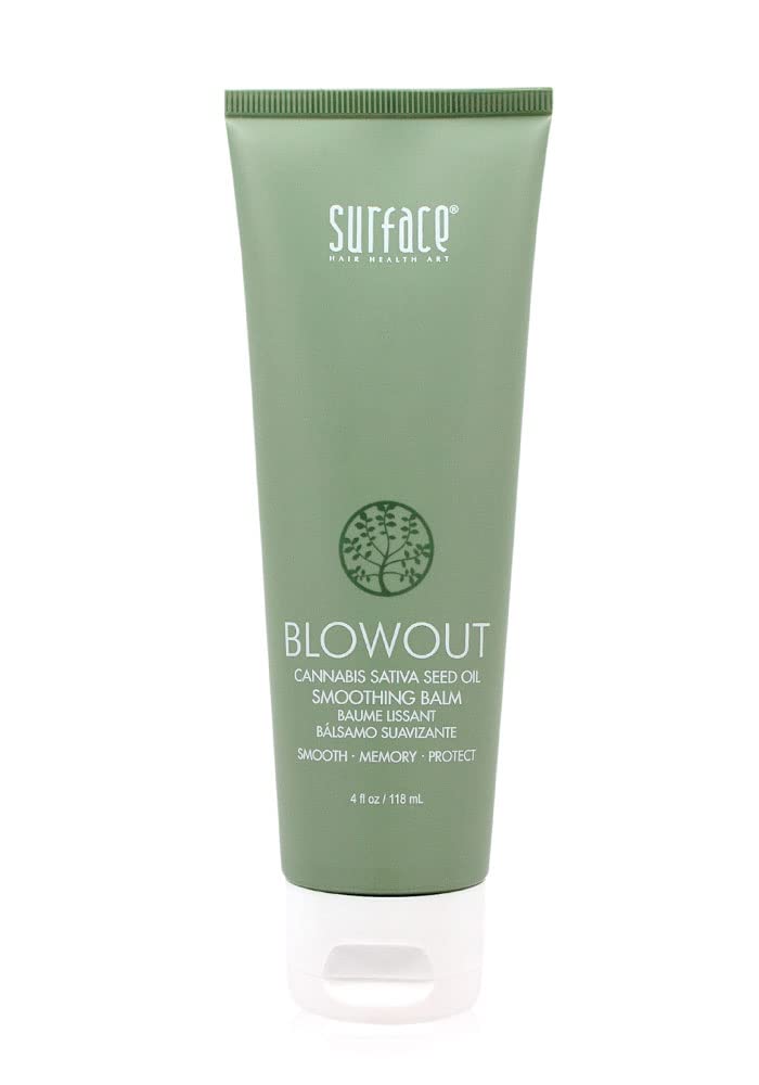 SURFACE Hair Blowout Smoothing Balm– Organic Ingredients for Women and Men, Heat-Resistant with Babassu Oil for Longer Lasting Blowouts - 4 fl oz