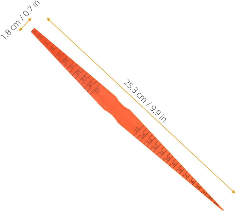 2pcs Orange Plastic Panel Gap Ruler for Vehicle Body Seam Alignment
