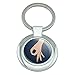 The Circle Game Keychain Classy Round Chrome Plated Metal