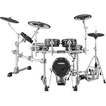 Yamaha DTX10K-X Electronic Drum Kit with TCS Pads Black Forest 4 Items