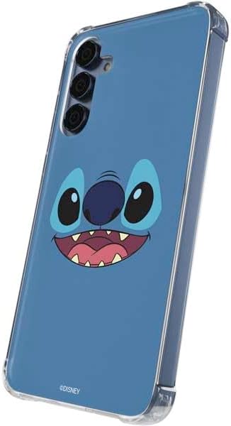 Skinit Clear Phone Case Compatible with Galaxy S24 - Officially Licensed Disney Lilo and Stitch Close Design