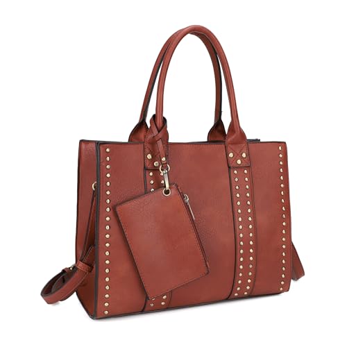 Image of JESSIE & JAMES Satchel Purses for Women Shoulder Bags Crossbody Top Handle Handbags with Adjustable Strap Card Pouch