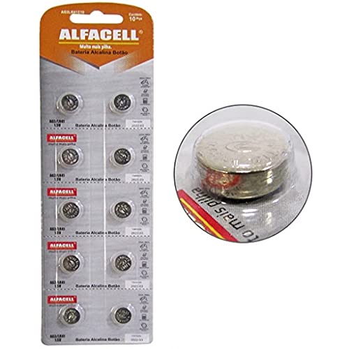 Bateria Alcalina Botão Ag13 Lr44 1.5v 10 Unidades