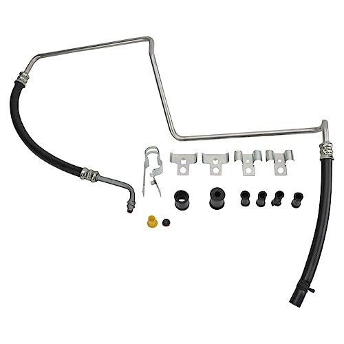 TRQ Power Steering Return Line Hose Compatible with Buick Chevrolet GMC Isuzu Oldsmobile Saab