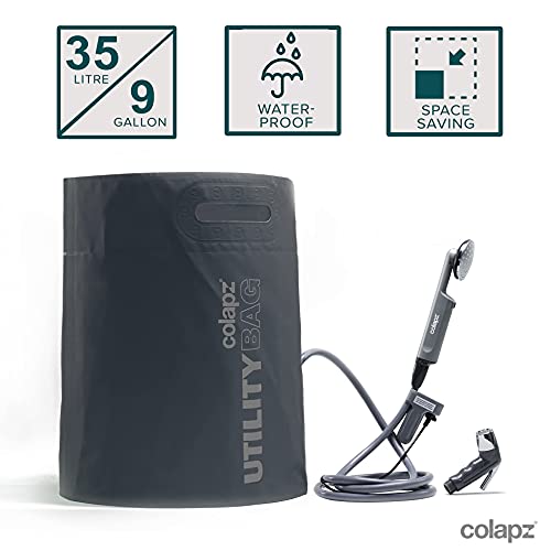 Colapz Ducha Portátil para Camping 12V - Alta Presión, Recargable USB, incluye Bolsa de Agua de 9 Galones miniatura 4