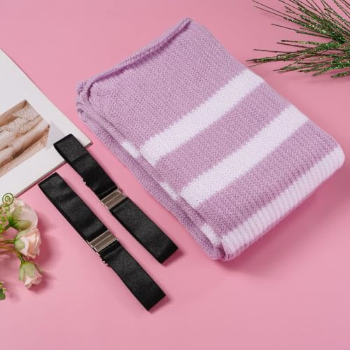 Image of LOUSGUTA Plus Size Thigh High Socks for Thick Thighs- Extra Long Womens Cable Knitted Over Knee High Leg Warmer