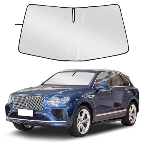 Windshield Sunshade Compatible with Bentley Bentayga, Folding Car Sun Shade