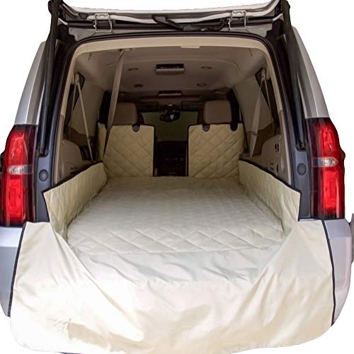 Plush Paws Products Premium Cargo Liner Protector & Bumper Flaps | Washable & Waterproof Cargo Liner Cover for Car, Truck, & SUV | Nonslip, Tear Resistant Pet Cargo Liner...