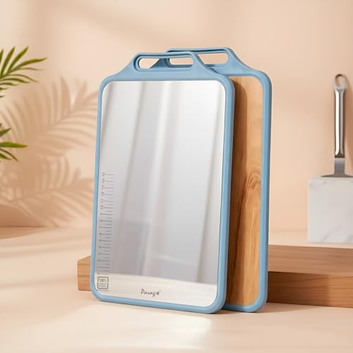 Image of Parage 2-in-1 Reversible Chopping Board | Stainless Steel + Wooden Dual-Side Cutting Board | Hygienic, Anti-Slip, Heavy-Duty Board for Meat, Vegetables, Fruits & Kitchen Use | 37 x 23.5 cm