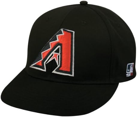 Adult FLAT BRIM Arizona Diamondbacks Alternate Black Hat Cap MLB Adjustable