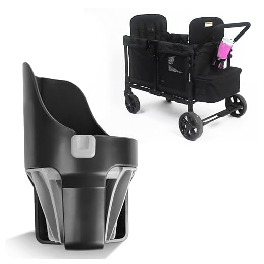 Tributary Brands Large Cup Holder Compatible with Wonderfold Wagon - Large Cup Holder Attachment Designed for Wonderfold Wagon W2 and W4 Accessories