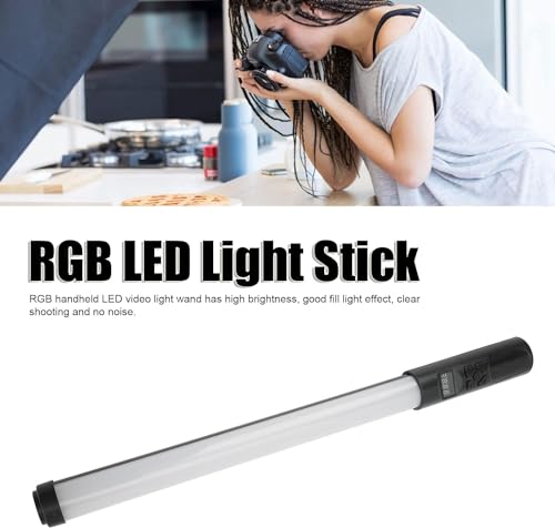 Image of Smars RGB Led Photography Light Stick Handheld Video Light Wand High Brightness 2000LM 1 /4in Adjustable Color dimming with Remote Control for Outdoor Photography