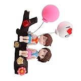 TOBBOMEY かわいいカップルフィギュア 車用樹脂ダッシュボード装飾 車内インテリアアクセサリー 家族向け車飾り 女性に のカーアクセサリー