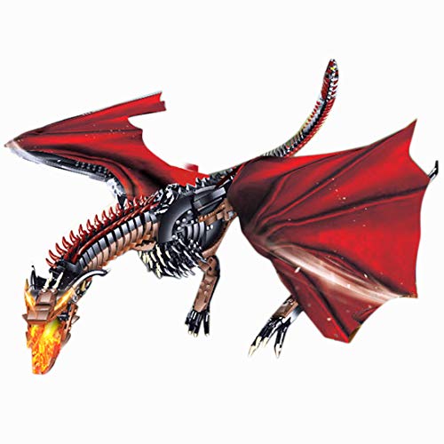 Fujinfeng Mech Drache, 1889 Klemmbausteine Drache Spielzeug Western Mythos Eisdrache Konstruktionsspielzeug, Luxuriöses… – Bild 3