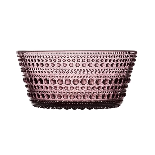 Iittala Kastehelmi Schale aus Glas hergestellt, in der Farbe Violett, Volumen: 23 cl, Höhe: 5 cm, D: 11 cm, 1070203