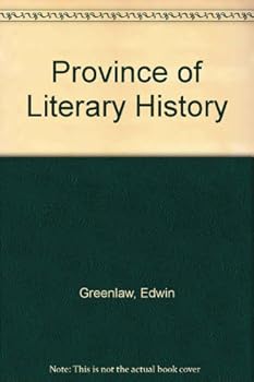 Hardcover Province of Literary History Book