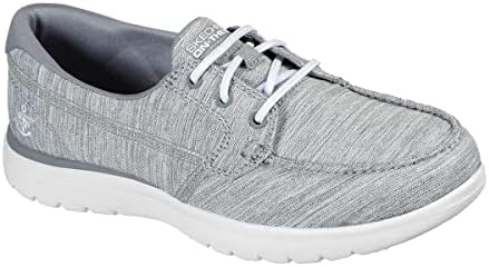 Skechers womens Boat Shoe, Grey, 8.5 US | Image 3