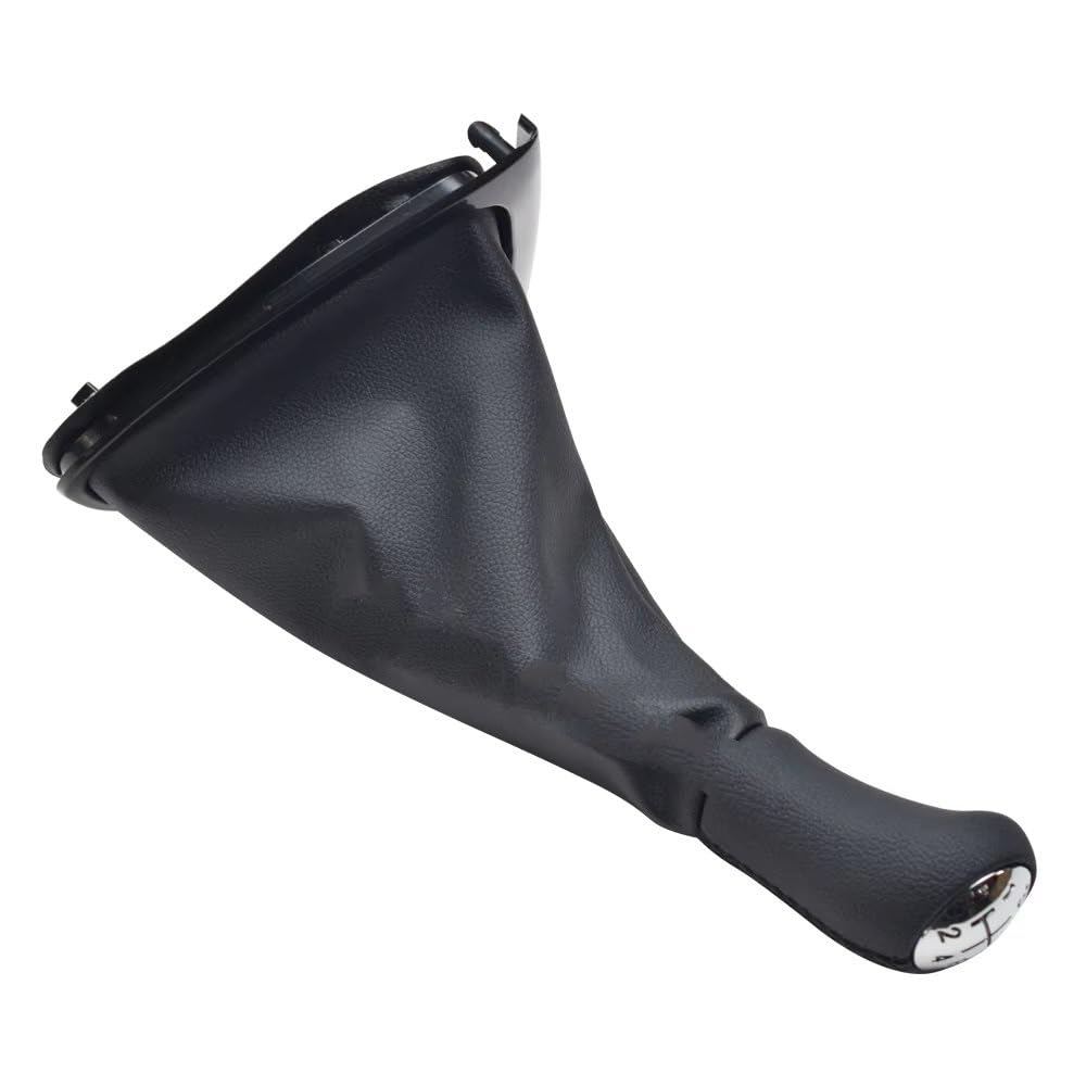 Pomello Cambio Con Cuffia Per Clio 4 IV 2012-2020 – 5 Marce, Materiale PU+ABS, Adatto Per Guida A Sinistra