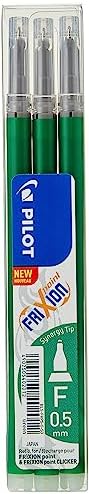 Pilot 0.5 Mm Frixion Point Erasable Rollerball Tip - 2 Black/1 Green/1 Red/1 Blue (Pack Of 5 - View #3