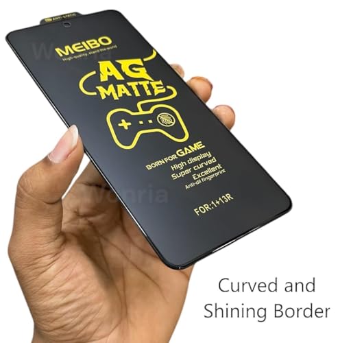 Image of WonRia Pack 1- Matte Screen Glass Protector for Nothing Phone 3A | Nothing Phone 3A Pro 5G Matte Tempered Guard Edge to Edge [Anti-FingerPrint | Anti-Glare | Shinning Border] - (Made of Glass)