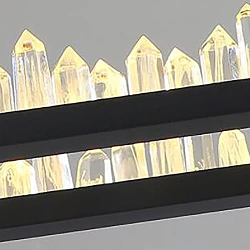 Luminaire suspendu rectangulaire à LED à gradation 60cm