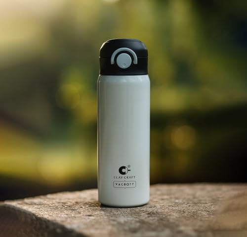 Image of CLAY CRAFT VACBOTT Sonic Pro Double Wall|18 Hours Hot and 24 Hours Cold Water Bottle Vacuum Insulated Flask Bottle|550ml, 1Pcs, Bottle for Home, Office|BPA-Free|BIS Certified|1Year Limited Warranty