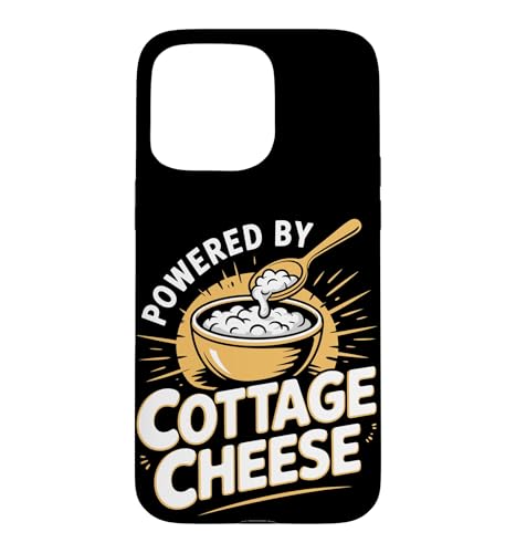 Powered By Cottage Cheese Protein Fuel Case for iPhone 15 Pro Max