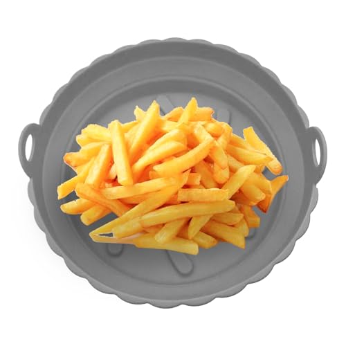 Air Fryer シリコンライナー | 高耐熱 キッチン ベーキングポット,ノンスティック エアフライヤー シリコンポット | 揚げ物用 盛り付け用 調理用 ヘルシーミールズ向け