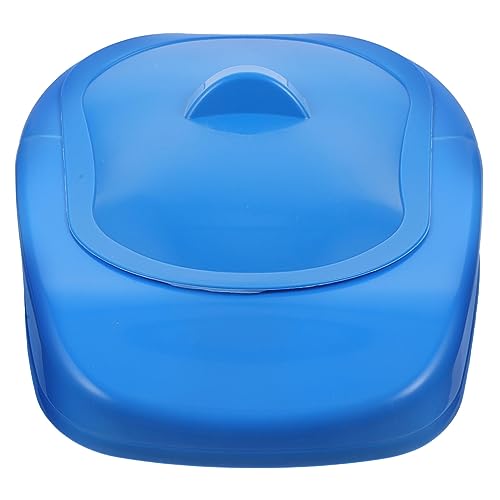 FRCOLOR Bedpan Urinal for Elderly Women Men Bedpan Seat Lid Portable Easy-Clean Plastic for Bedridden Patients
