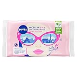 NIVEA Limited Edition Micellar Cleansing Wipes (25pcs), Biodegradable with Micellar Technology, Facial Wipes Effectively Removes Waterproof Make-Up and Mascara (Packaging maybe in different color)