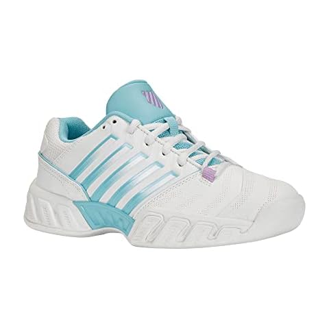 K-SWISS TENNIS Women's Bigshot Light 4 Tennis Shoe, Brilliant White/Angel Blue/She, 5 UK Cover