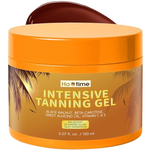 Image of Tanning Lotion, Fast Tan Accelerator for Natural Browning, Deep Dark Tan with Beta-Carotene, Vitamins C & E, Natural Oils, Hydrating, Non-Greasy, Water-Resistant, Outdoor Tanning Gel, 5 Fl Oz