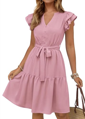 Image of KIRUNDO Summer Dresses for Women 2026 Knee Length