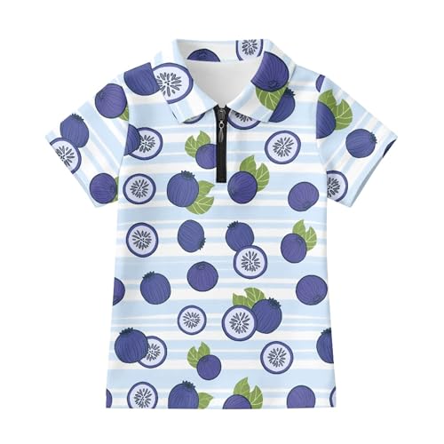 Haut de tennis d'été fille 9-10 ans Cumagical polo actif blueberry