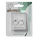 Studex Stainless Steel 3/8 Inch Hoop Piercing Earrings