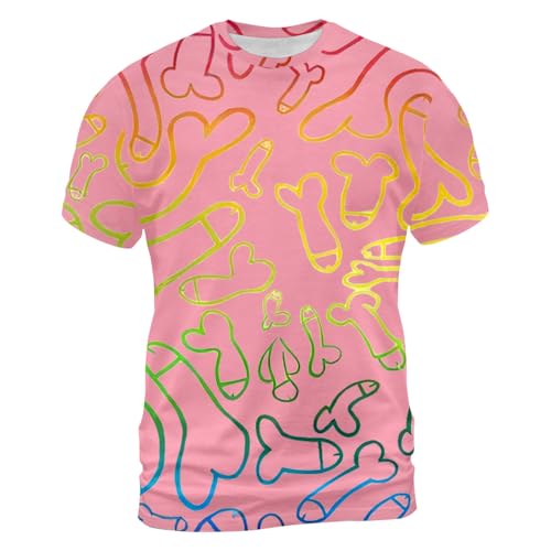 T-shirt hawaïen boutonné pour homme avec imprimé arc-en-ciel LGBTQ