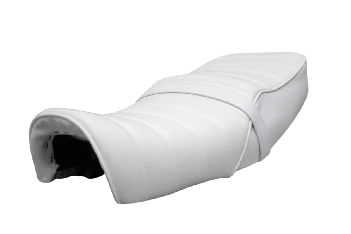 エイプシートエイプ100エイプ50HONDA100用です Amazon | エイプ50 100 白 皮 タック