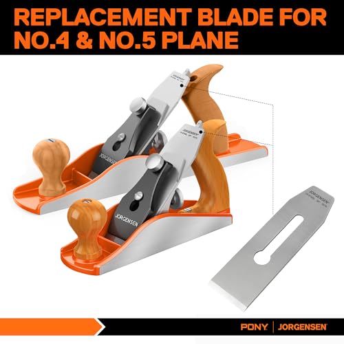 Image of JORGENSEN No.4 & No.5 Wood Planer Blade - for No.4 Smooth Plane & No.5 Jack Plane, Professional Level O1 Steel, High Hardness & Long Edge Retention, 3mm Thickness Replacement Blade