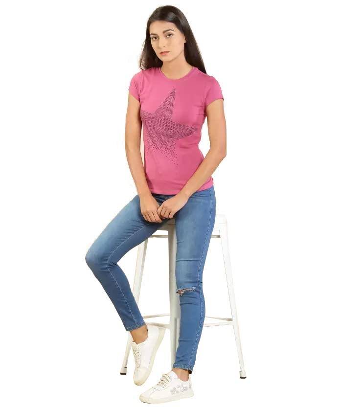 Image of Lyra Women's Cotton Regular Fit T-Shirt