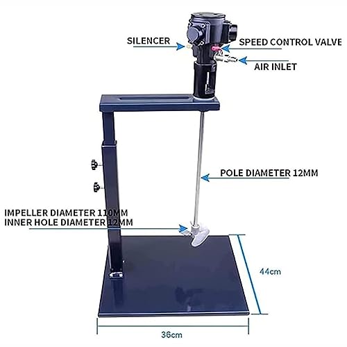 Mezclador de pintura neumático, mezclador automático de pintura de 5 galones para una mezcla eficiente en fábrica de pintura