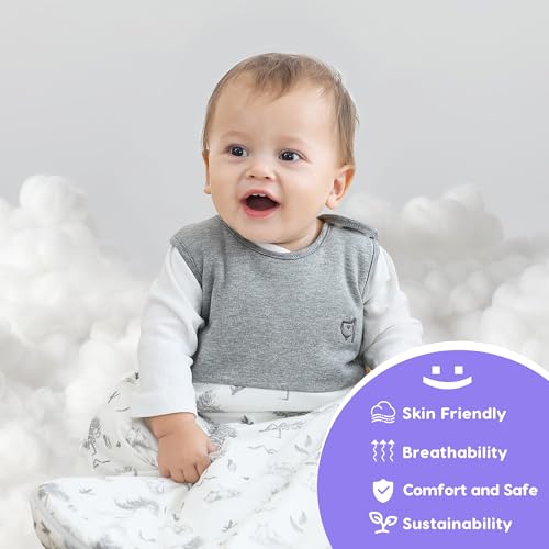 Image of PuppyNap Sleep Sack 6-12 Months, 1.5 Tog Wearable Blanket Baby fits Newborns and Infants, Toddler Sleep Sack with 2-Way Zipper