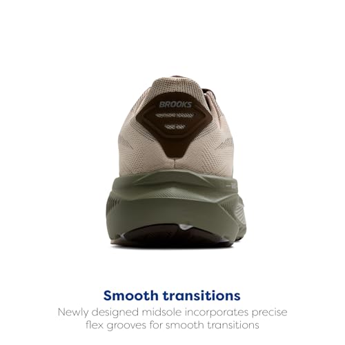 Brooks Brooks Men’s Ghost 17 Neutral Running Shoe - Chateau Gray/Brown/Olive - 7.5 Medium