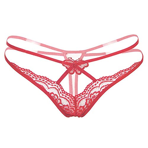 Tanga Fio Dental Rendas Transparente (Preto, U)