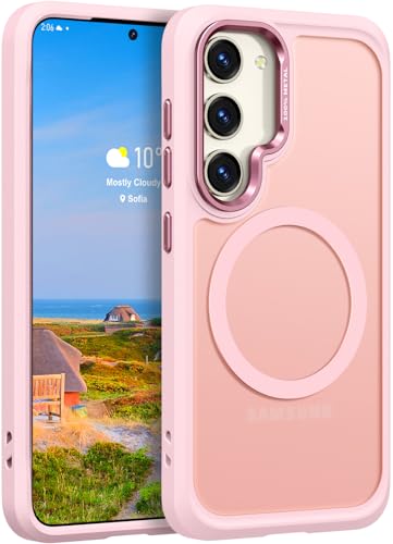 Image of Rayboen for Magnetic Matte Samsung S23+ Plus Case, Pink