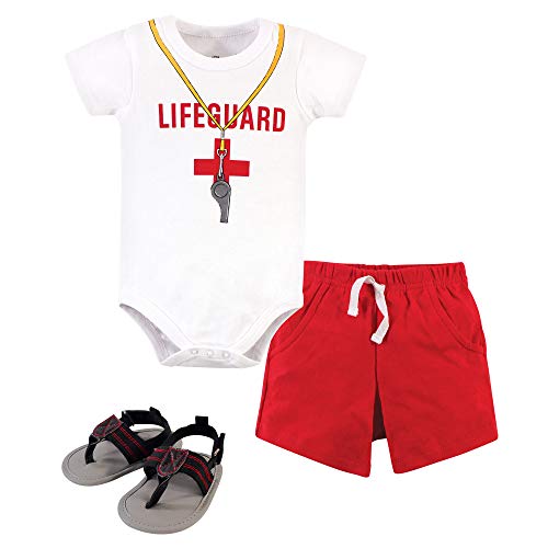 Image of Little Treasure Unisex Baby Cotton Bodysuit, Pant and Shoe Set