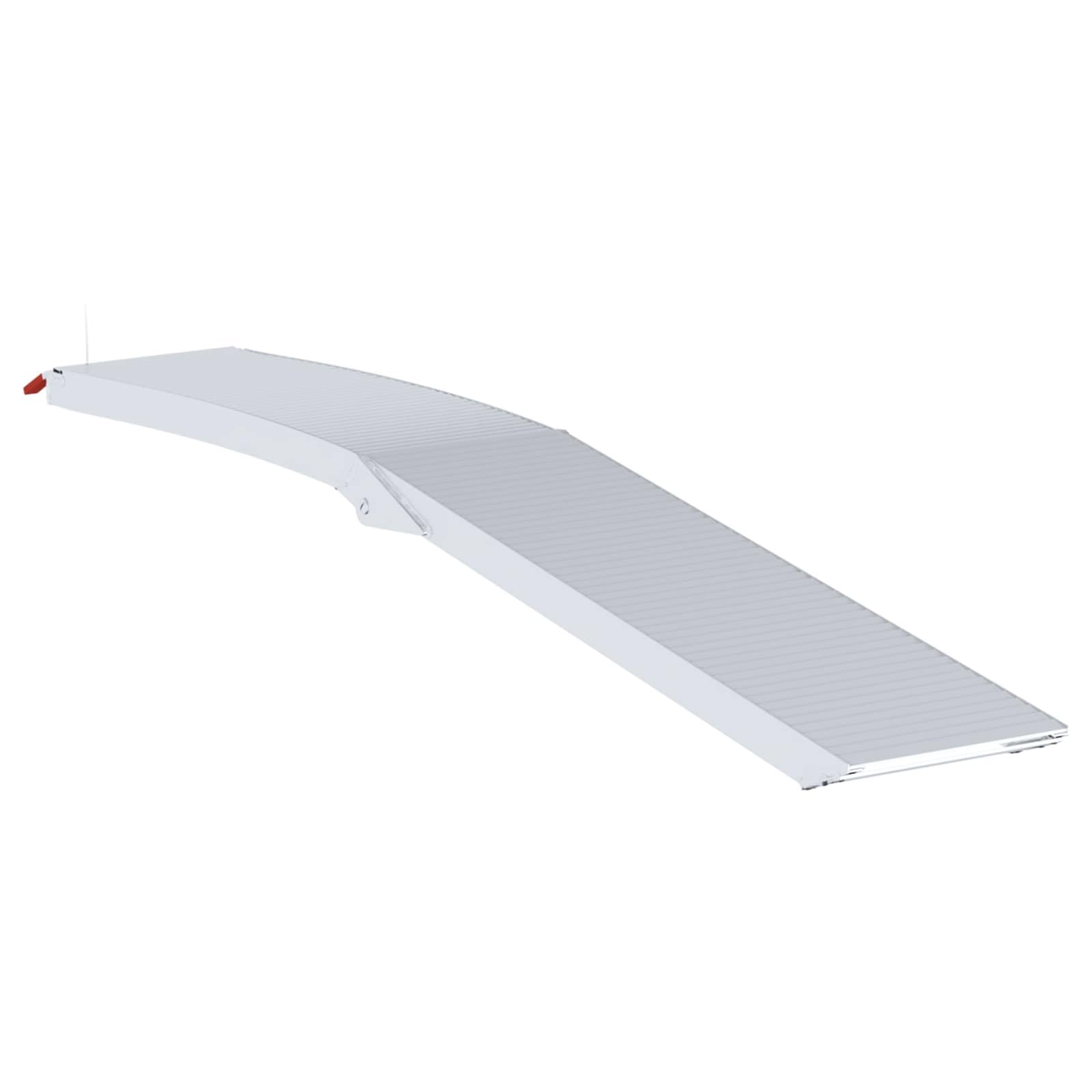 Motorradrampe 2er Set Auffahrrampen 680 kg belastbar klappbar Aluminium 205 cm klappbare Verladerampe für Motorrad ATV Rasenmäher